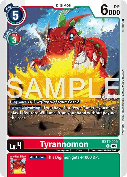 EX11-009 Tyrannomon, Uncommon