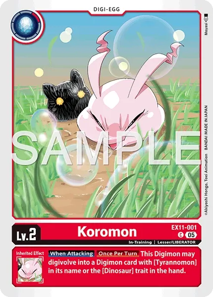 EX11-001 Koromon, Common