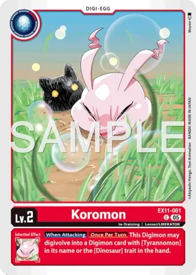 EX11-001 Koromon, Common