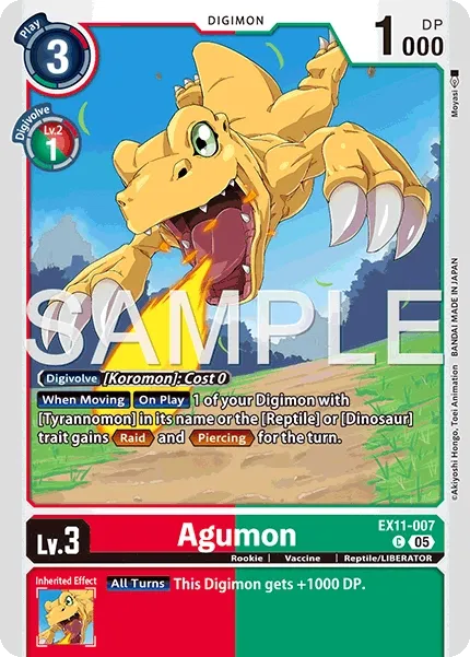 EX11-007 Agumon, Common