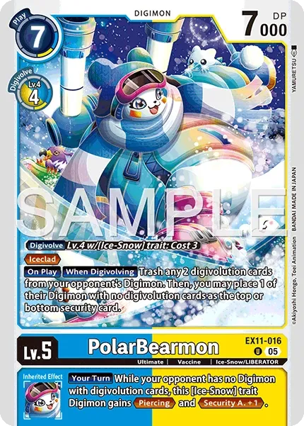 EX11-016 PolarBearmon, Uncommon