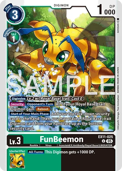 EX11-025 FunBeemon, Uncommon