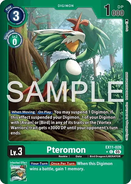 EX11-026 Pteromon, Limited Common