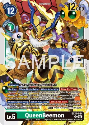 EX11-034 QueenBeemon, Rare
