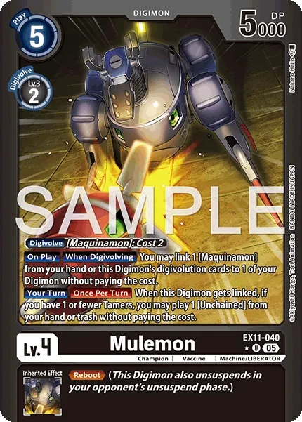 EX11-040 Mulemon, Limited Uncommon