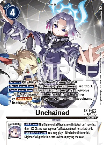 EX11-070 Unchained, Rare, AA