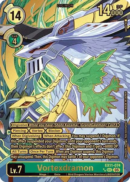 EX11-074 Vortexdramon, Secret Rare, SP