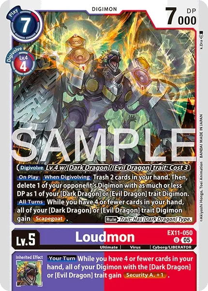 EX11-050 Loudmon, Uncommon