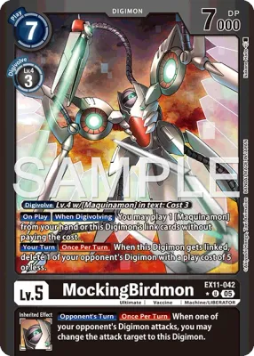 EX11-042 MockingBirdmon, Limited Uncommon
