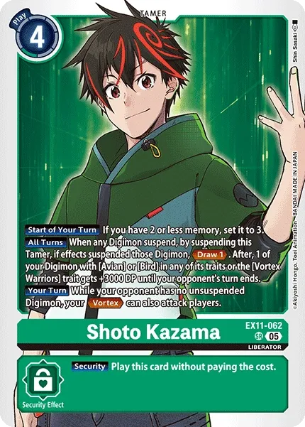 EX11-062 Shoto Kazama, Super Rare