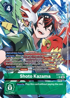 EX11-062 Shoto Kazama, Super Rare, AA