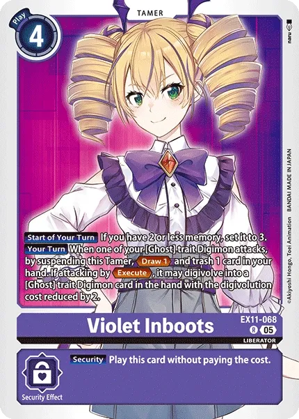 EX11-068 Violet Inboots, Rare
