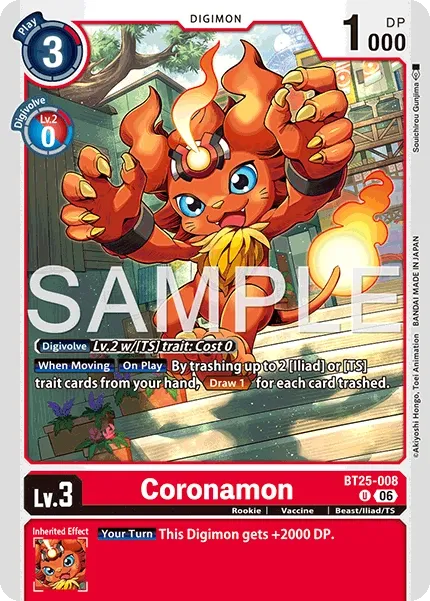 BT25-008 Coronamon, Uncommon