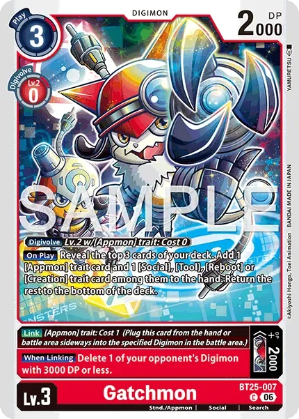 BT25-007 Gatchmon, Common