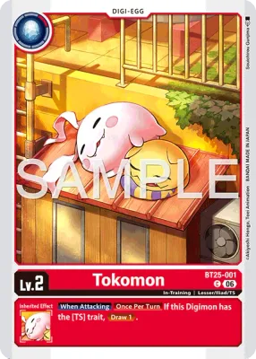 BT25-001 Tokomon, Common