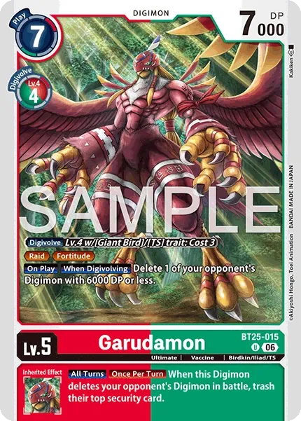 BT25-015 Garudamon, Uncommon