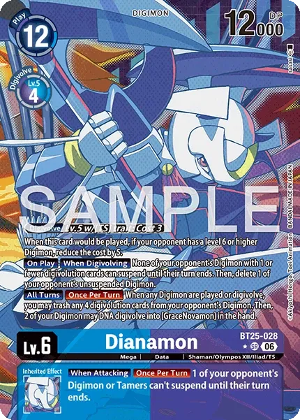 BT25-028 Dianamon, Super Rare, AA