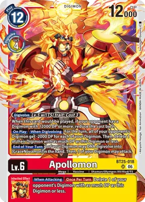 BT25-018 Apollomon, Super Rare