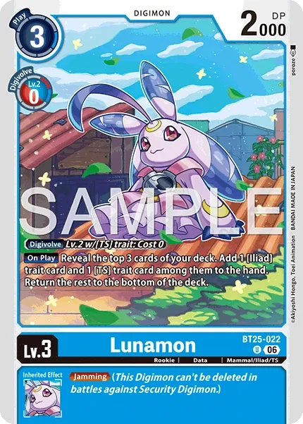 BT25-022 Lunamon, Uncommon