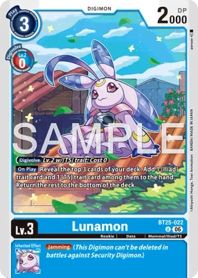BT25-022 Lunamon, Uncommon