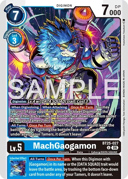 BT25-027 MachGaogamon, Uncommon