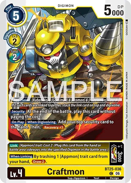 BT25-036 Craftmon, Common