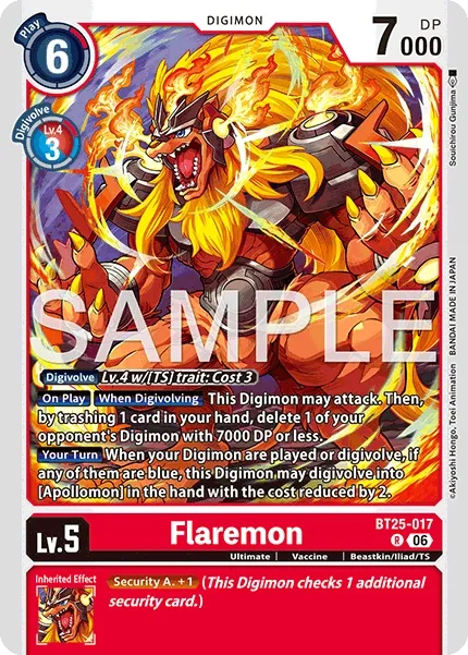 BT25-017 Flaremon, Rare