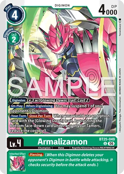 BT25-049 Armalizamon, Uncommon