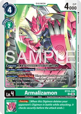 BT25-049 Armalizamon, Uncommon