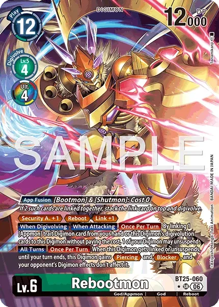 BT25-060 Rebootmon, Super Rare, AA