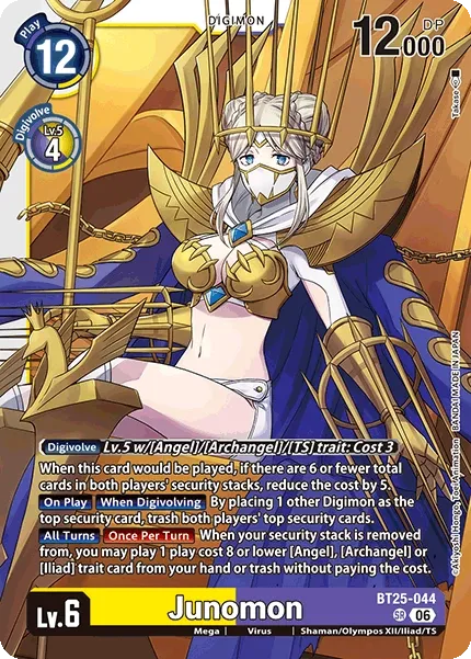 BT25-044 Junomon, Super Rare