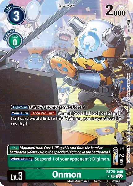 BT25-045 Onmon, Uncommon, Box Topper