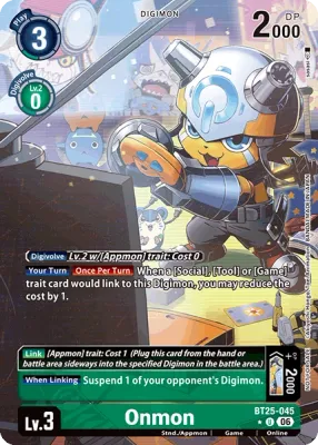 BT25-045 Onmon, Uncommon, Box Topper