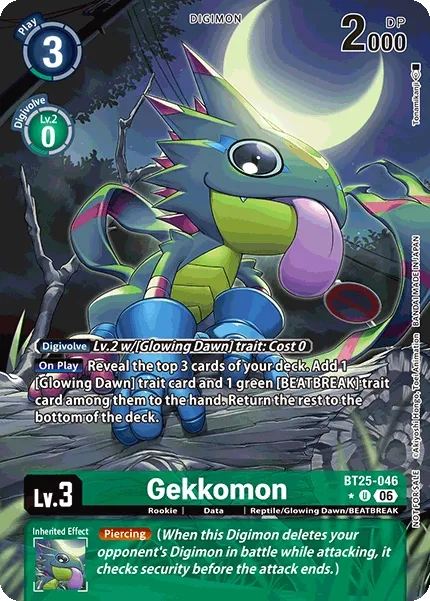 BT25-046 Gekkomon, Uncommon, Box Topper