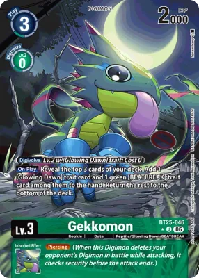 BT25-046 Gekkomon, Uncommon, Box Topper