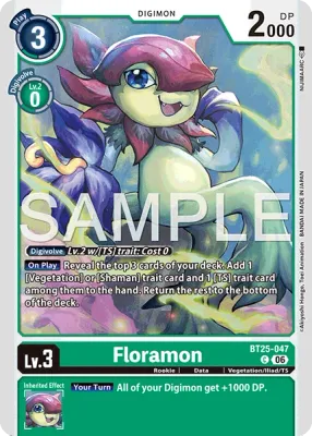 BT25-047 Floramon, Common