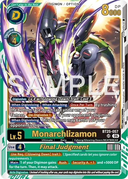 BT25-057 Monarchlizamon/Final Judgement, Ultimate Rare