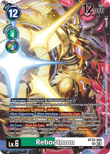 BT25-060 Rebootmon, Super Rare