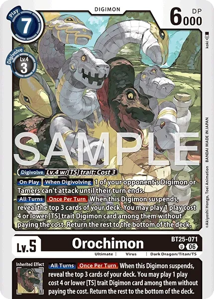 BT25-071 Orochimon, Uncommon