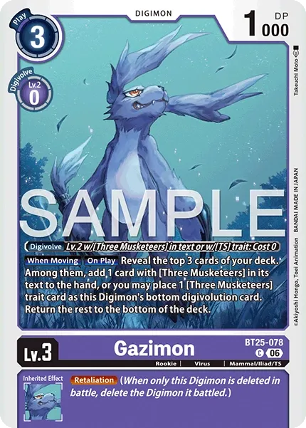 BT25-078 Gazimon, Common