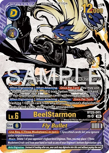 BT25-085 BeelStarmon/Fly Bullet, Ultimate Rare, SP
