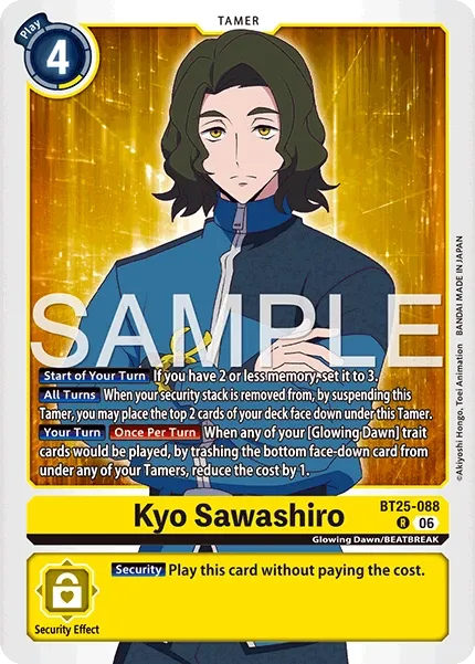 BT25-088 Kyo Sawashiro, Rare