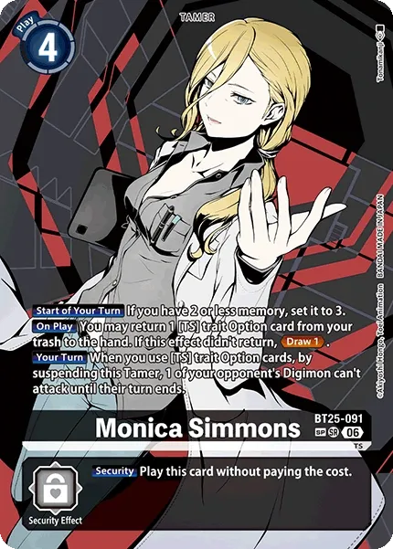 BT25-091 Monica Simmons, Super Rare, SP