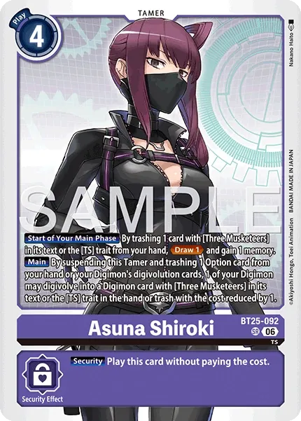BT25-092 Asuna Shiroki, Super Rare