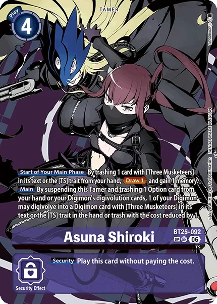BT25-092 Asuna Shiroki, Super Rare, SP