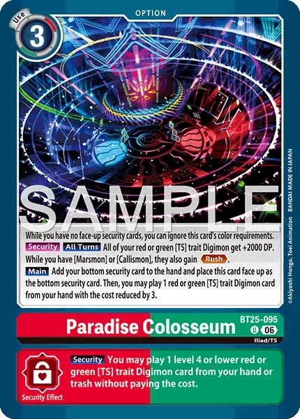 BT25-095 Paradise Colosseum, Uncommon