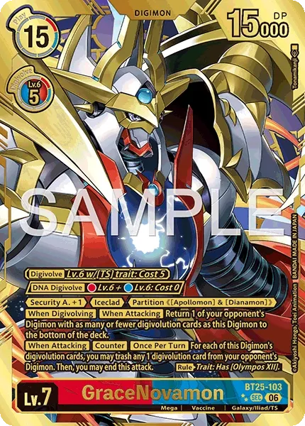 BT25-103 GraceNovamon, Secret Rare, SP