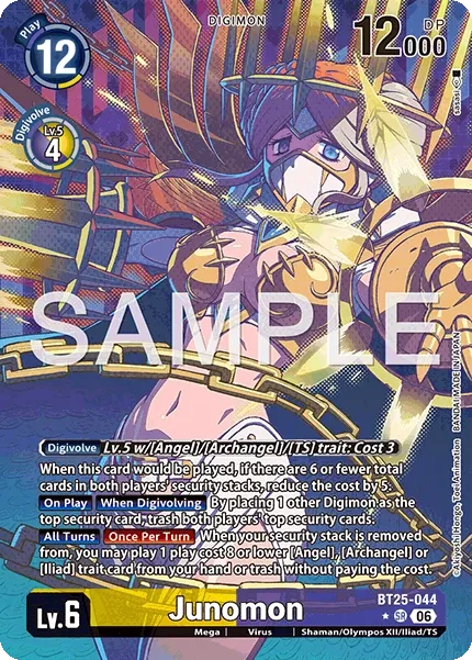 BT25-044 Junomon, Super Rare, AA