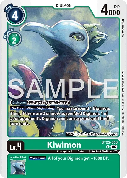 BT25-050 Kiwimon, Common