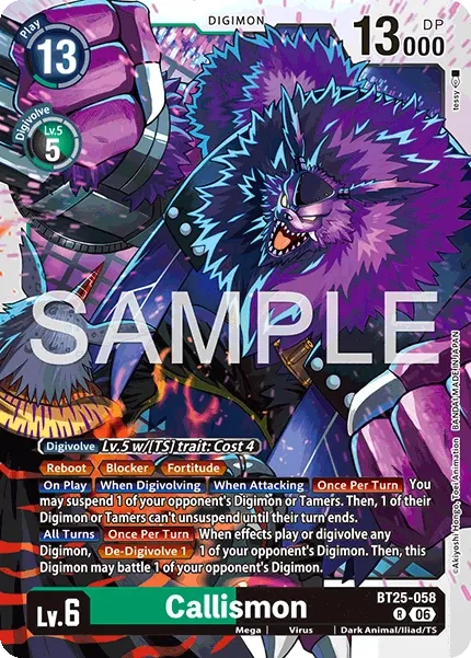 BT25-058 Callismon, Rare